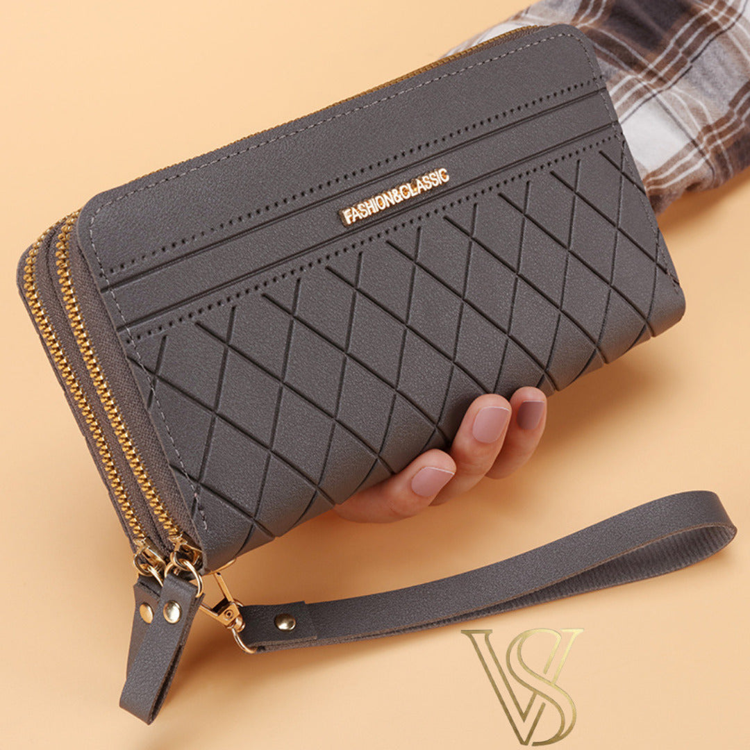 Double-Zip Clutch Wallet