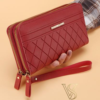 Double-Zip Clutch Wallet