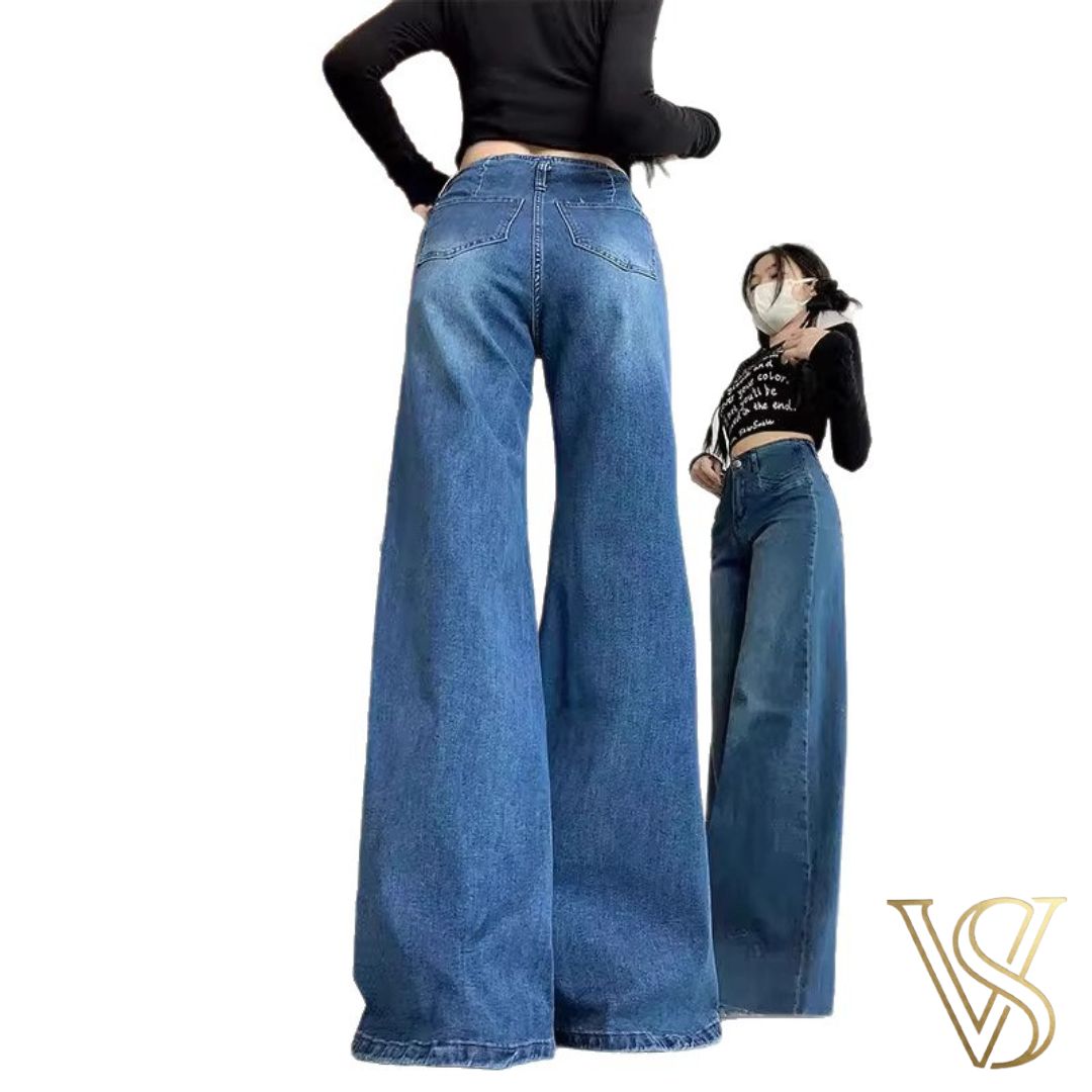 Cotton Wide-Leg Flow Pants