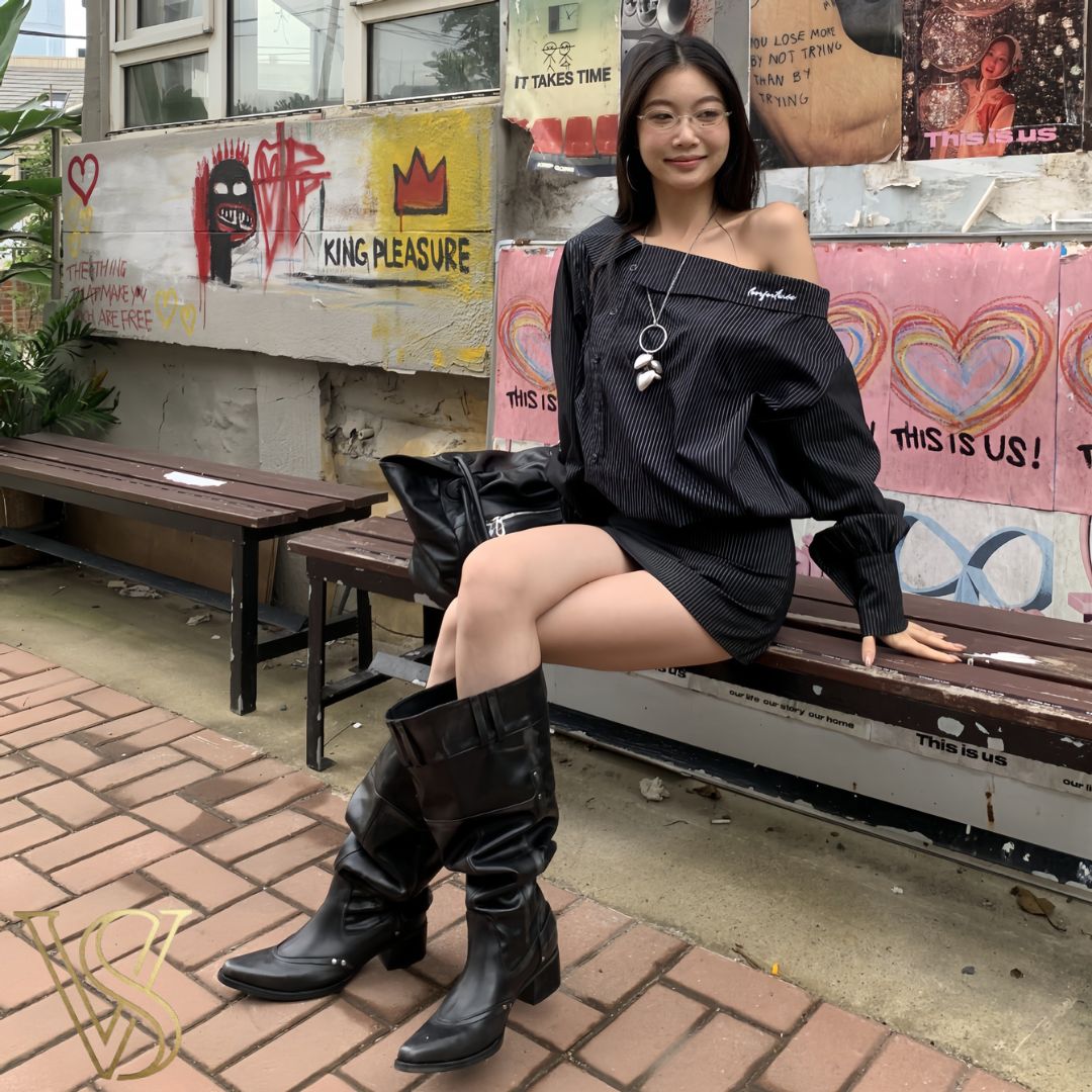 Slouch Pointed Boots