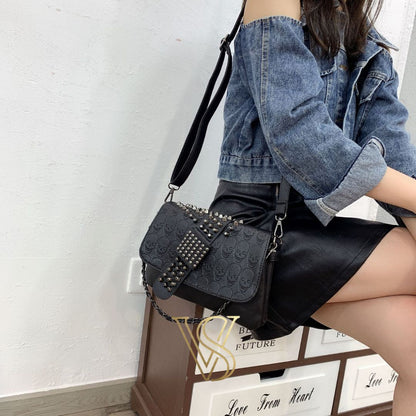 Rebel Skull Rivet Bag