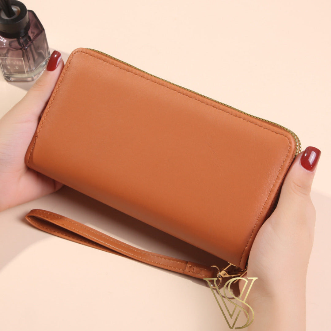 Heritage Quilted Double-Zip Wallet