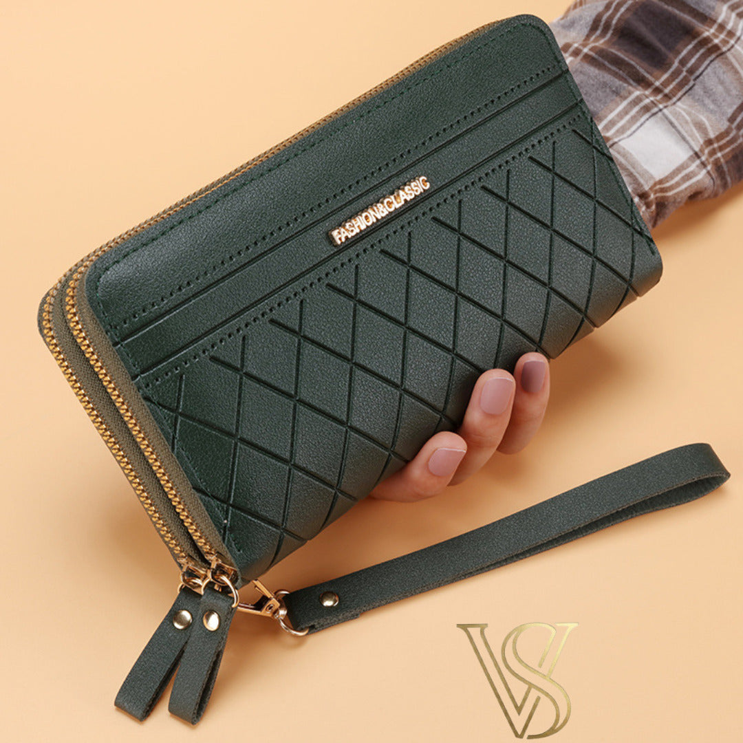 Double-Zip Clutch Wallet