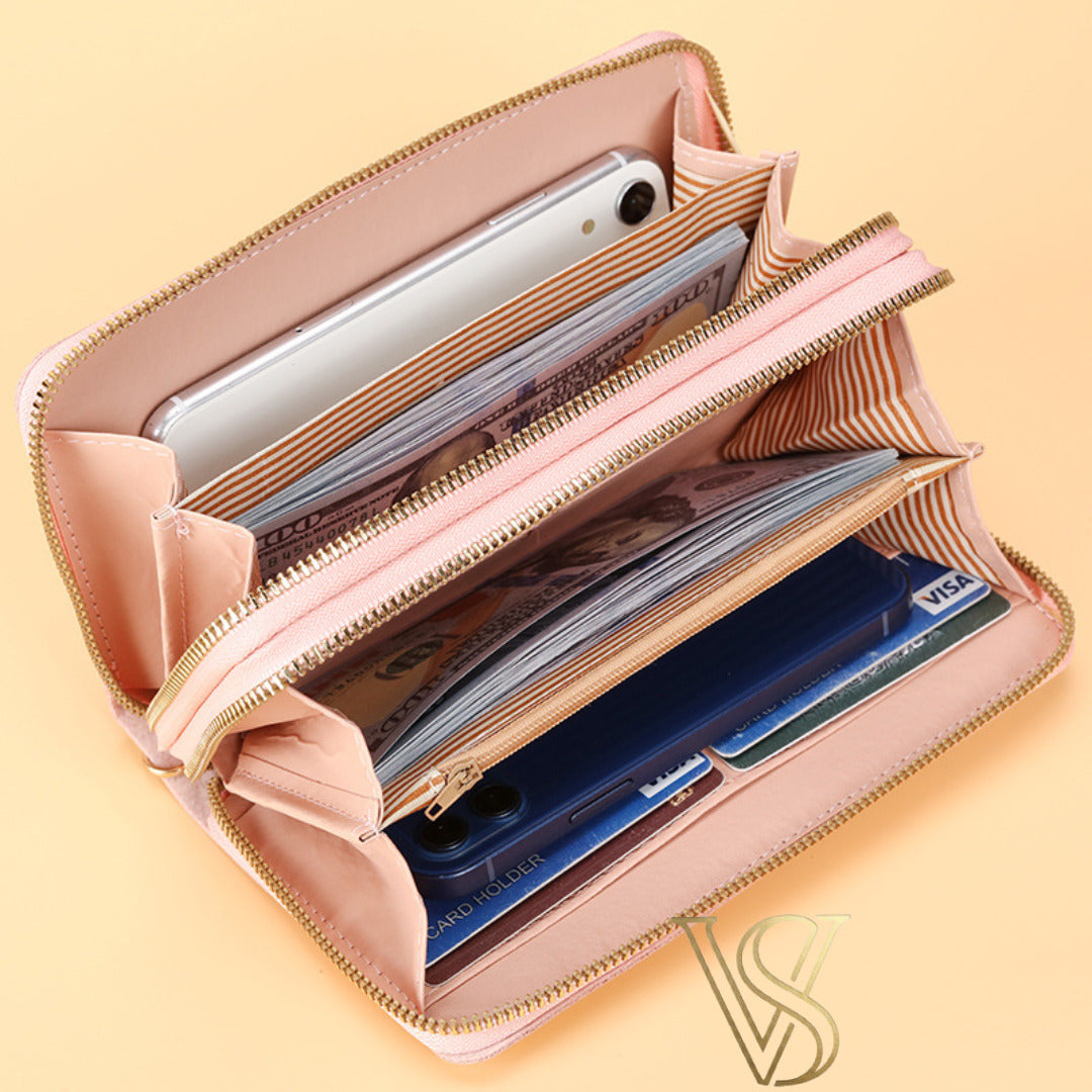 Double-Zip Clutch Wallet