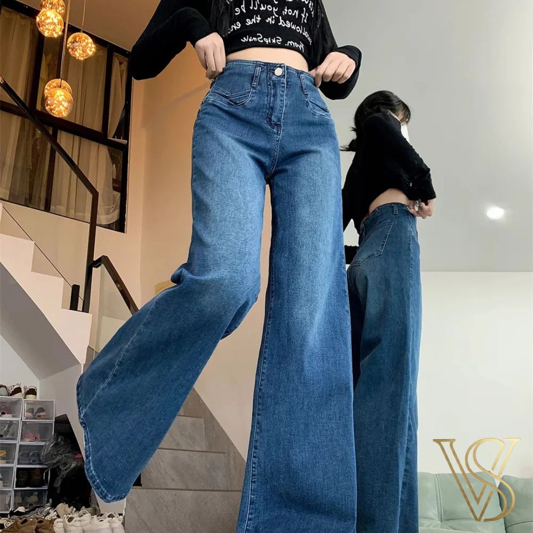 Cotton Wide-Leg Flow Pants